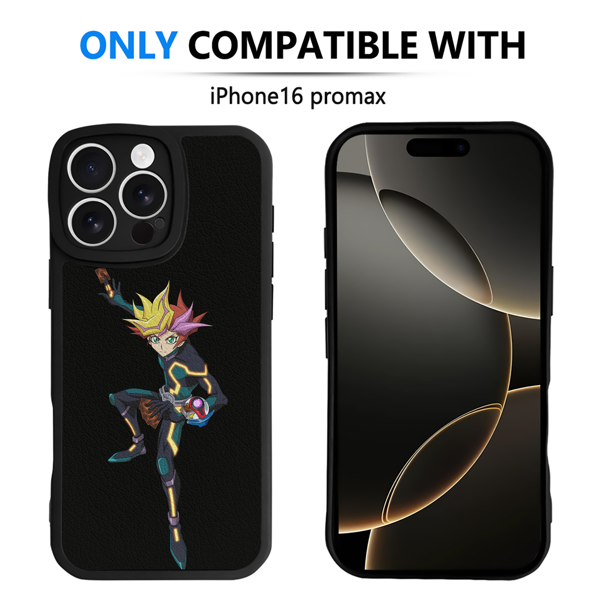 遊☆戯☆王 Yu-Gi-Oh! 【iPhone 16シリーズ対応】シリコンスマホケース（レザー調） 材質：シリコン